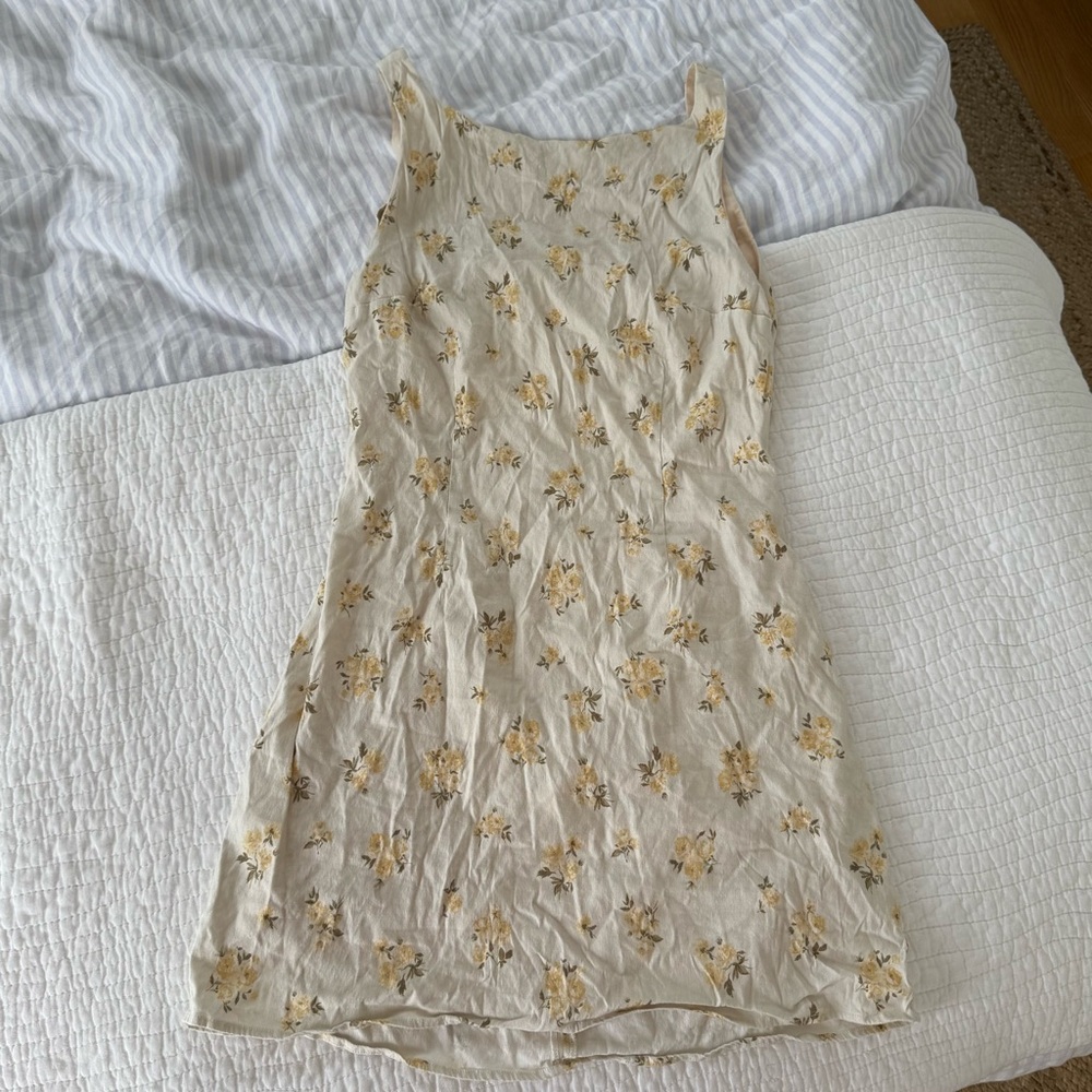 revolve cream floral dress